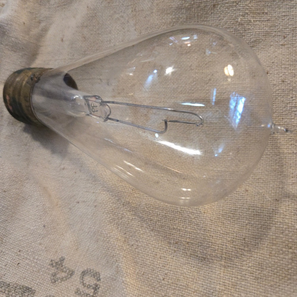VTG Westinghouse Mazda Street Light Bulb 1915 Clear Glass Brass Base Antique USA - Picture 5 of 9